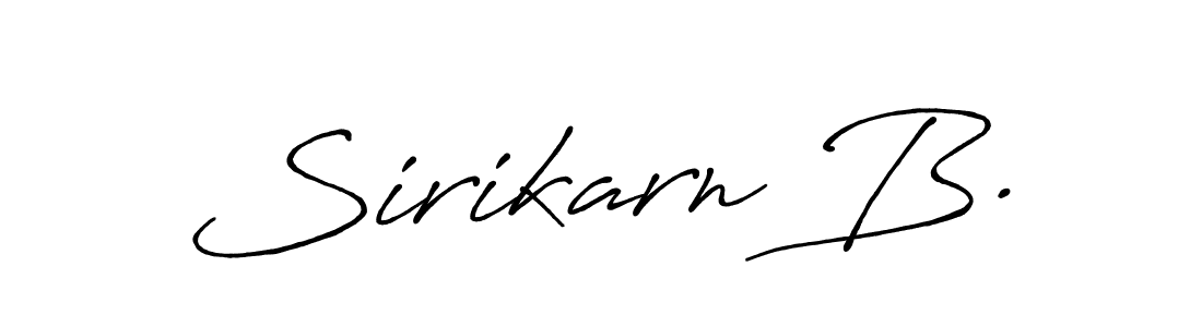 Make a beautiful signature design for name Sirikarn B.. Use this online signature maker to create a handwritten signature for free. Sirikarn B. signature style 7 images and pictures png