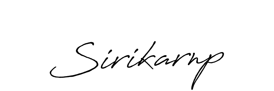 Design your own signature with our free online signature maker. With this signature software, you can create a handwritten (Antro_Vectra_Bolder) signature for name Sirikarnp. Sirikarnp signature style 7 images and pictures png
