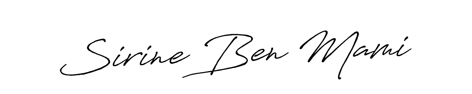 You should practise on your own different ways (Antro_Vectra_Bolder) to write your name (Sirine Ben Mami) in signature. don't let someone else do it for you. Sirine Ben Mami signature style 7 images and pictures png