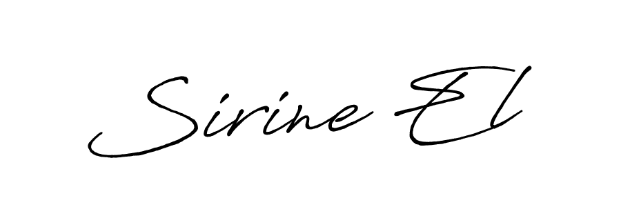 Make a beautiful signature design for name Sirine El. With this signature (Antro_Vectra_Bolder) style, you can create a handwritten signature for free. Sirine El signature style 7 images and pictures png