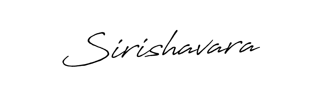 Use a signature maker to create a handwritten signature online. With this signature software, you can design (Antro_Vectra_Bolder) your own signature for name Sirishavara. Sirishavara signature style 7 images and pictures png