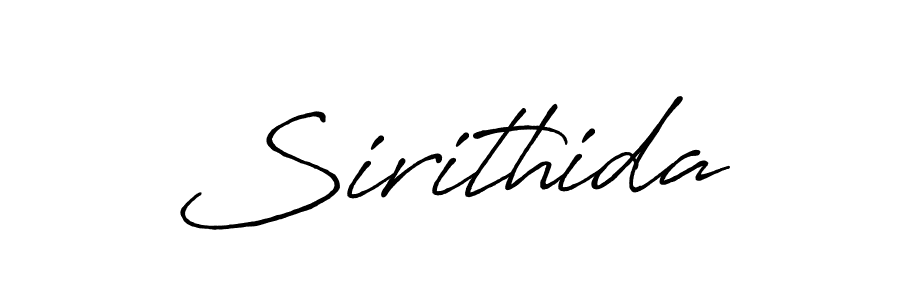 Make a beautiful signature design for name Sirithida. With this signature (Antro_Vectra_Bolder) style, you can create a handwritten signature for free. Sirithida signature style 7 images and pictures png