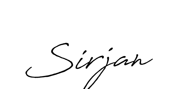 Also You can easily find your signature by using the search form. We will create Sirjan name handwritten signature images for you free of cost using Antro_Vectra_Bolder sign style. Sirjan signature style 7 images and pictures png