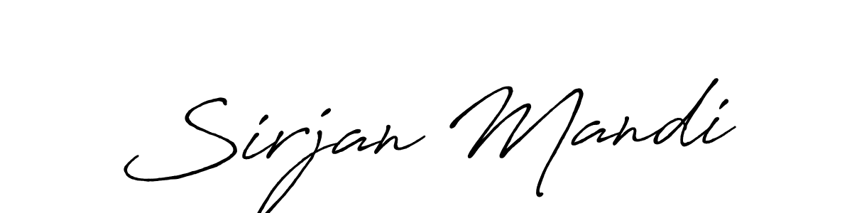Antro_Vectra_Bolder is a professional signature style that is perfect for those who want to add a touch of class to their signature. It is also a great choice for those who want to make their signature more unique. Get Sirjan Mandi name to fancy signature for free. Sirjan Mandi signature style 7 images and pictures png