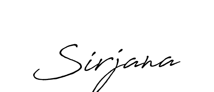 Also we have Sirjana name is the best signature style. Create professional handwritten signature collection using Antro_Vectra_Bolder autograph style. Sirjana signature style 7 images and pictures png