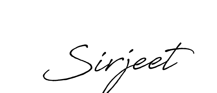 Use a signature maker to create a handwritten signature online. With this signature software, you can design (Antro_Vectra_Bolder) your own signature for name Sirjeet. Sirjeet signature style 7 images and pictures png