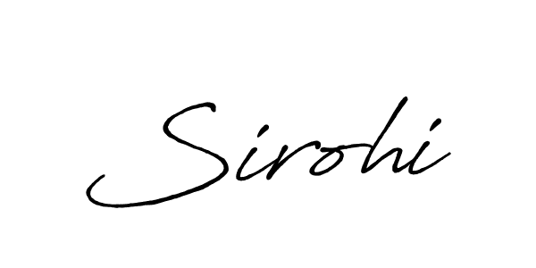 Similarly Antro_Vectra_Bolder is the best handwritten signature design. Signature creator online .You can use it as an online autograph creator for name Sirohi. Sirohi signature style 7 images and pictures png