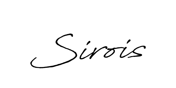 Use a signature maker to create a handwritten signature online. With this signature software, you can design (Antro_Vectra_Bolder) your own signature for name Sirois. Sirois signature style 7 images and pictures png