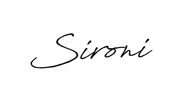 Sironi stylish signature style. Best Handwritten Sign (Antro_Vectra_Bolder) for my name. Handwritten Signature Collection Ideas for my name Sironi. Sironi signature style 7 images and pictures png