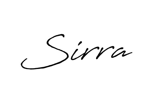 Create a beautiful signature design for name Sirra. With this signature (Antro_Vectra_Bolder) fonts, you can make a handwritten signature for free. Sirra signature style 7 images and pictures png