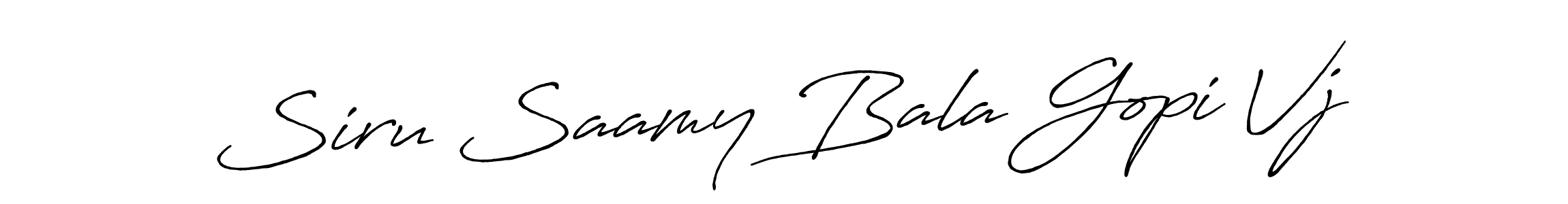 Create a beautiful signature design for name Siru Saamy Bala Gopi Vj. With this signature (Antro_Vectra_Bolder) fonts, you can make a handwritten signature for free. Siru Saamy Bala Gopi Vj signature style 7 images and pictures png