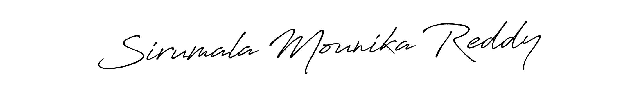 Sirumala Mounika Reddy stylish signature style. Best Handwritten Sign (Antro_Vectra_Bolder) for my name. Handwritten Signature Collection Ideas for my name Sirumala Mounika Reddy. Sirumala Mounika Reddy signature style 7 images and pictures png
