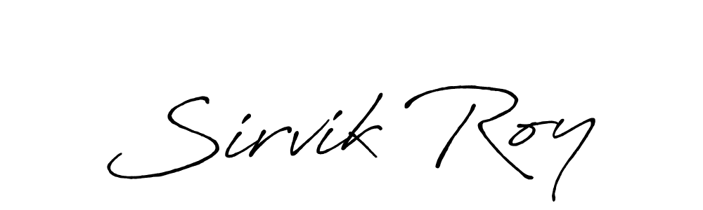 The best way (Antro_Vectra_Bolder) to make a short signature is to pick only two or three words in your name. The name Sirvik Roy include a total of six letters. For converting this name. Sirvik Roy signature style 7 images and pictures png