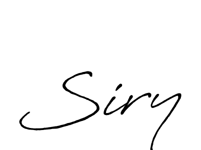 The best way (Antro_Vectra_Bolder) to make a short signature is to pick only two or three words in your name. The name Siry include a total of six letters. For converting this name. Siry signature style 7 images and pictures png