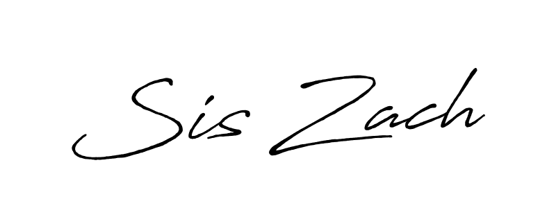 This is the best signature style for the Sis Zach name. Also you like these signature font (Antro_Vectra_Bolder). Mix name signature. Sis Zach signature style 7 images and pictures png