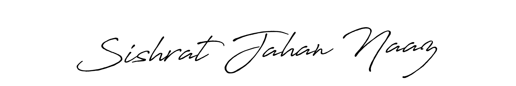 It looks lik you need a new signature style for name Sishrat Jahan Naaz. Design unique handwritten (Antro_Vectra_Bolder) signature with our free signature maker in just a few clicks. Sishrat Jahan Naaz signature style 7 images and pictures png
