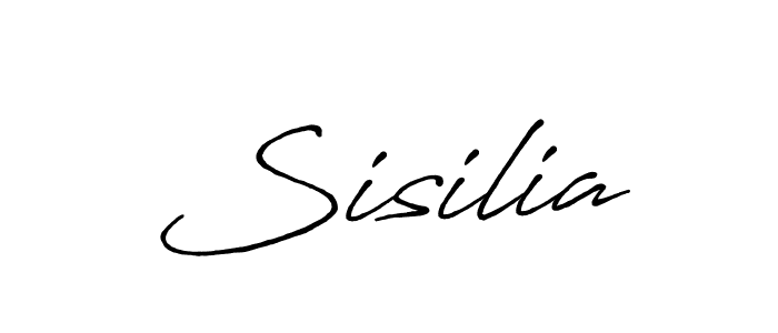 Design your own signature with our free online signature maker. With this signature software, you can create a handwritten (Antro_Vectra_Bolder) signature for name Sisilia. Sisilia signature style 7 images and pictures png