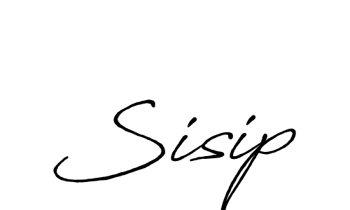 How to make Sisip name signature. Use Antro_Vectra_Bolder style for creating short signs online. This is the latest handwritten sign. Sisip signature style 7 images and pictures png