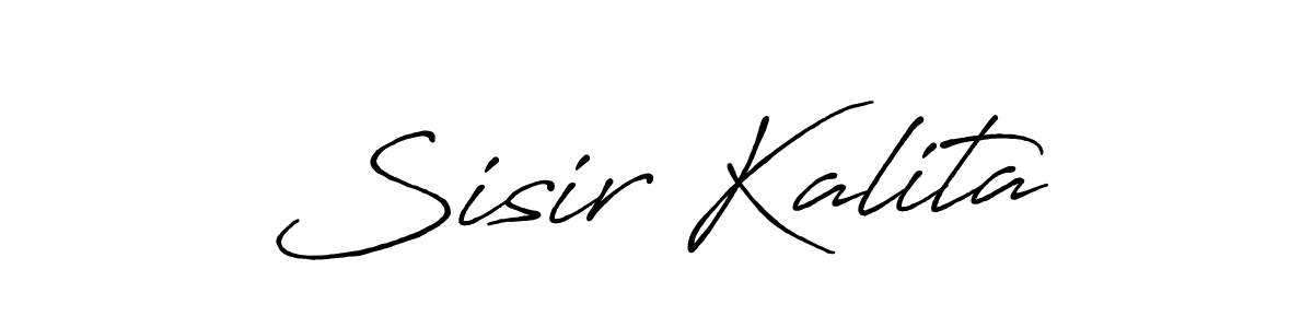 Design your own signature with our free online signature maker. With this signature software, you can create a handwritten (Antro_Vectra_Bolder) signature for name Sisir Kalita. Sisir Kalita signature style 7 images and pictures png