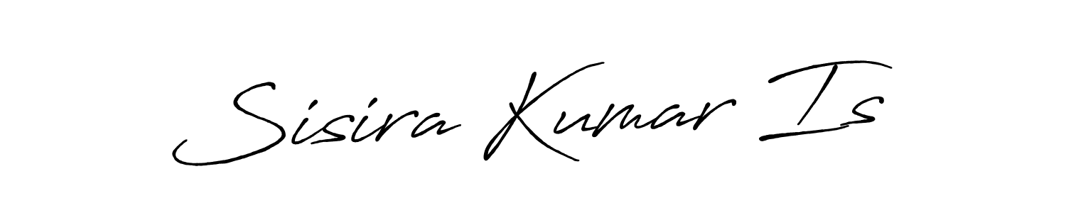 The best way (Antro_Vectra_Bolder) to make a short signature is to pick only two or three words in your name. The name Sisira Kumar Is include a total of six letters. For converting this name. Sisira Kumar Is signature style 7 images and pictures png