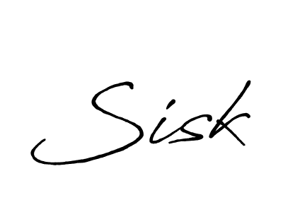 if you are searching for the best signature style for your name Sisk. so please give up your signature search. here we have designed multiple signature styles  using Antro_Vectra_Bolder. Sisk signature style 7 images and pictures png