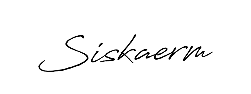 Design your own signature with our free online signature maker. With this signature software, you can create a handwritten (Antro_Vectra_Bolder) signature for name Siskaerm. Siskaerm signature style 7 images and pictures png