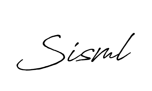 Design your own signature with our free online signature maker. With this signature software, you can create a handwritten (Antro_Vectra_Bolder) signature for name Sisml. Sisml signature style 7 images and pictures png