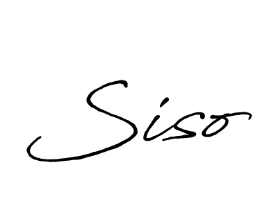 Use a signature maker to create a handwritten signature online. With this signature software, you can design (Antro_Vectra_Bolder) your own signature for name Siso. Siso signature style 7 images and pictures png