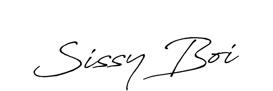How to make Sissy Boi signature? Antro_Vectra_Bolder is a professional autograph style. Create handwritten signature for Sissy Boi name. Sissy Boi signature style 7 images and pictures png