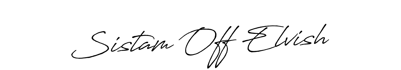 This is the best signature style for the Sistam Off Elvish name. Also you like these signature font (Antro_Vectra_Bolder). Mix name signature. Sistam Off Elvish signature style 7 images and pictures png