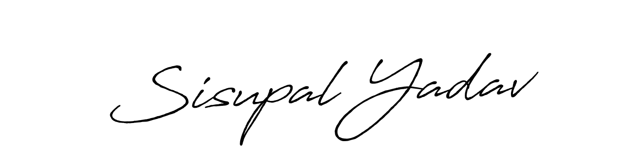 Create a beautiful signature design for name Sisupal Yadav. With this signature (Antro_Vectra_Bolder) fonts, you can make a handwritten signature for free. Sisupal Yadav signature style 7 images and pictures png