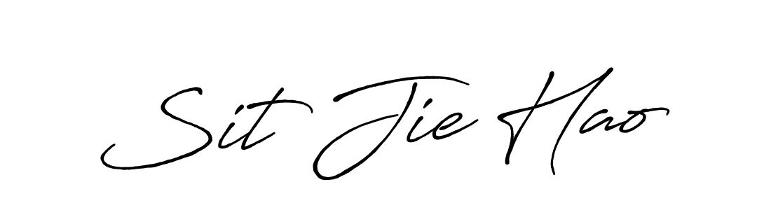 Also we have Sit Jie Hao name is the best signature style. Create professional handwritten signature collection using Antro_Vectra_Bolder autograph style. Sit Jie Hao signature style 7 images and pictures png