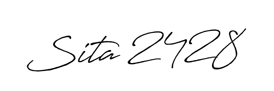 Make a beautiful signature design for name Sita 2428. With this signature (Antro_Vectra_Bolder) style, you can create a handwritten signature for free. Sita 2428 signature style 7 images and pictures png