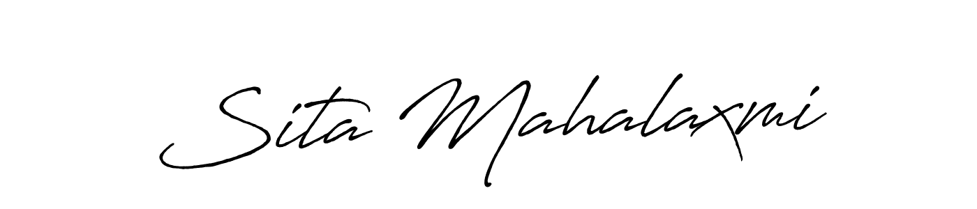 You should practise on your own different ways (Antro_Vectra_Bolder) to write your name (Sita Mahalaxmi) in signature. don't let someone else do it for you. Sita Mahalaxmi signature style 7 images and pictures png