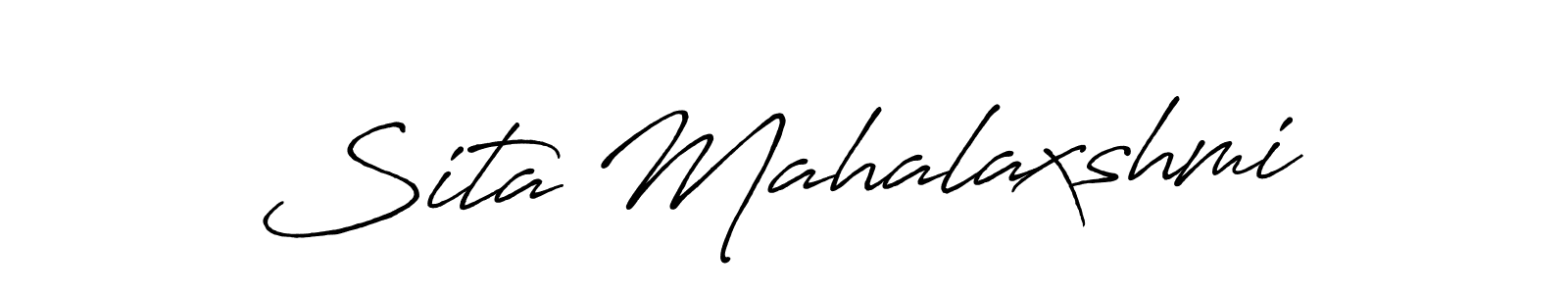 How to make Sita Mahalaxshmi signature? Antro_Vectra_Bolder is a professional autograph style. Create handwritten signature for Sita Mahalaxshmi name. Sita Mahalaxshmi signature style 7 images and pictures png