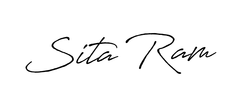 You should practise on your own different ways (Antro_Vectra_Bolder) to write your name (Sita Ram) in signature. don't let someone else do it for you. Sita Ram signature style 7 images and pictures png