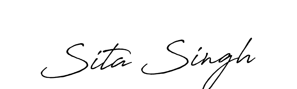 The best way (Antro_Vectra_Bolder) to make a short signature is to pick only two or three words in your name. The name Sita Singh include a total of six letters. For converting this name. Sita Singh signature style 7 images and pictures png