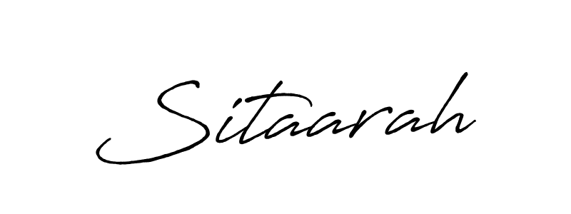 Make a beautiful signature design for name Sitaarah. With this signature (Antro_Vectra_Bolder) style, you can create a handwritten signature for free. Sitaarah signature style 7 images and pictures png