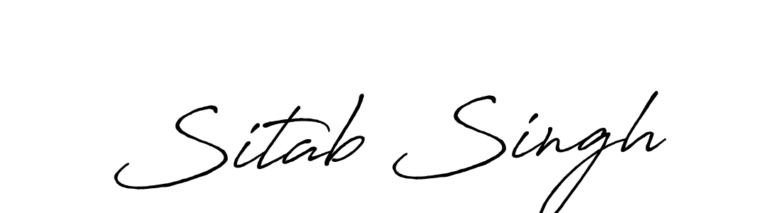 Use a signature maker to create a handwritten signature online. With this signature software, you can design (Antro_Vectra_Bolder) your own signature for name Sitab Singh. Sitab Singh signature style 7 images and pictures png