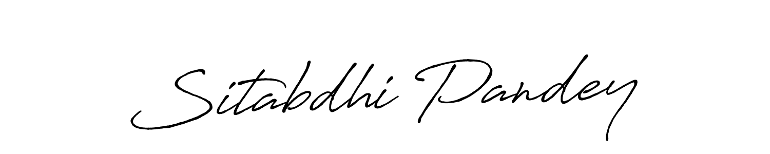 Also we have Sitabdhi Pandey name is the best signature style. Create professional handwritten signature collection using Antro_Vectra_Bolder autograph style. Sitabdhi Pandey signature style 7 images and pictures png