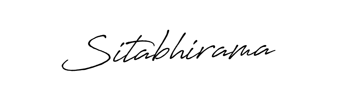 Also we have Sitabhirama name is the best signature style. Create professional handwritten signature collection using Antro_Vectra_Bolder autograph style. Sitabhirama signature style 7 images and pictures png