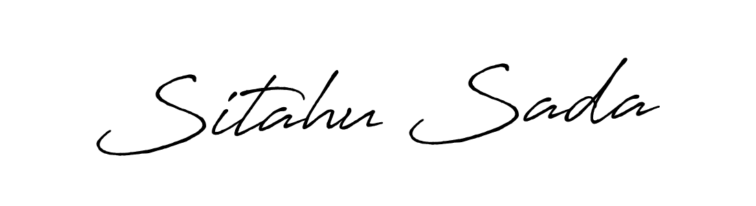 Use a signature maker to create a handwritten signature online. With this signature software, you can design (Antro_Vectra_Bolder) your own signature for name Sitahu Sada. Sitahu Sada signature style 7 images and pictures png