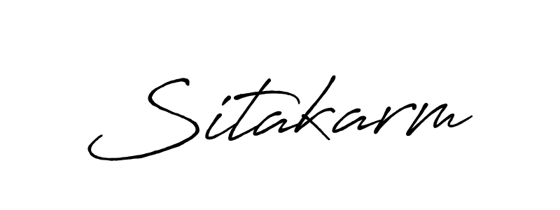 How to make Sitakarm name signature. Use Antro_Vectra_Bolder style for creating short signs online. This is the latest handwritten sign. Sitakarm signature style 7 images and pictures png