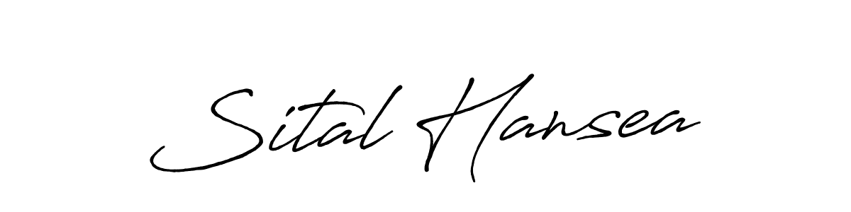 Use a signature maker to create a handwritten signature online. With this signature software, you can design (Antro_Vectra_Bolder) your own signature for name Sital Hansea. Sital Hansea signature style 7 images and pictures png