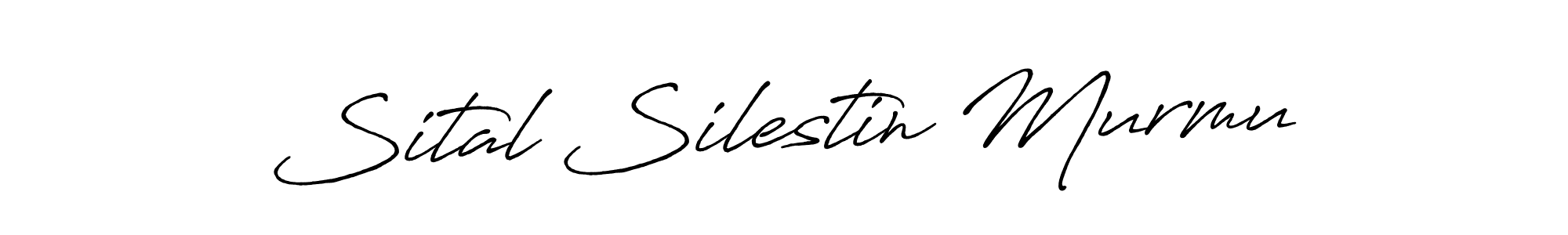 How to make Sital Silestin Murmu signature? Antro_Vectra_Bolder is a professional autograph style. Create handwritten signature for Sital Silestin Murmu name. Sital Silestin Murmu signature style 7 images and pictures png