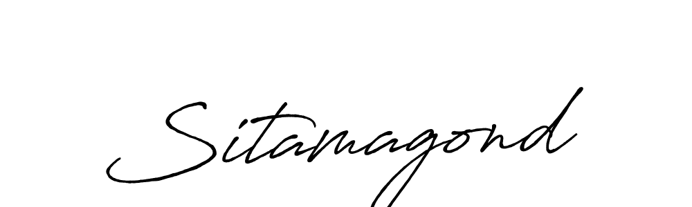 Antro_Vectra_Bolder is a professional signature style that is perfect for those who want to add a touch of class to their signature. It is also a great choice for those who want to make their signature more unique. Get Sitamagond name to fancy signature for free. Sitamagond signature style 7 images and pictures png