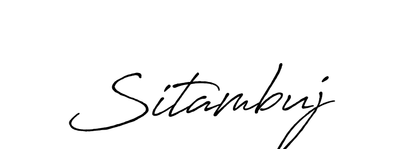 How to Draw Sitambuj signature style? Antro_Vectra_Bolder is a latest design signature styles for name Sitambuj. Sitambuj signature style 7 images and pictures png