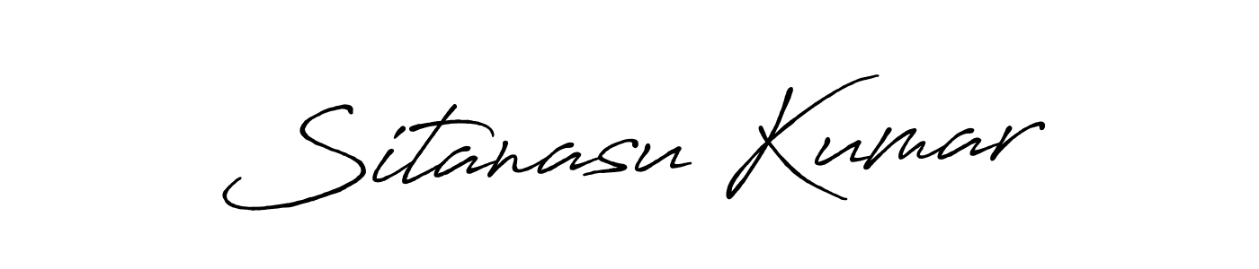 Create a beautiful signature design for name Sitanasu Kumar. With this signature (Antro_Vectra_Bolder) fonts, you can make a handwritten signature for free. Sitanasu Kumar signature style 7 images and pictures png
