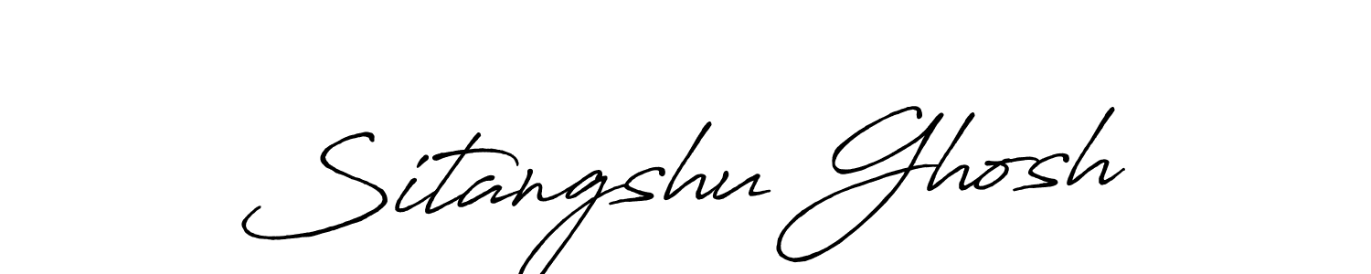 It looks lik you need a new signature style for name Sitangshu Ghosh. Design unique handwritten (Antro_Vectra_Bolder) signature with our free signature maker in just a few clicks. Sitangshu Ghosh signature style 7 images and pictures png