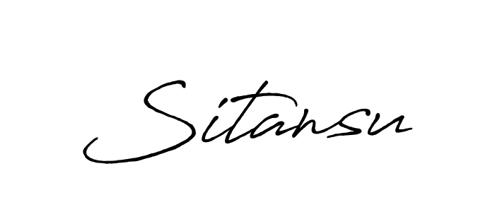 Also we have Sitansu name is the best signature style. Create professional handwritten signature collection using Antro_Vectra_Bolder autograph style. Sitansu signature style 7 images and pictures png